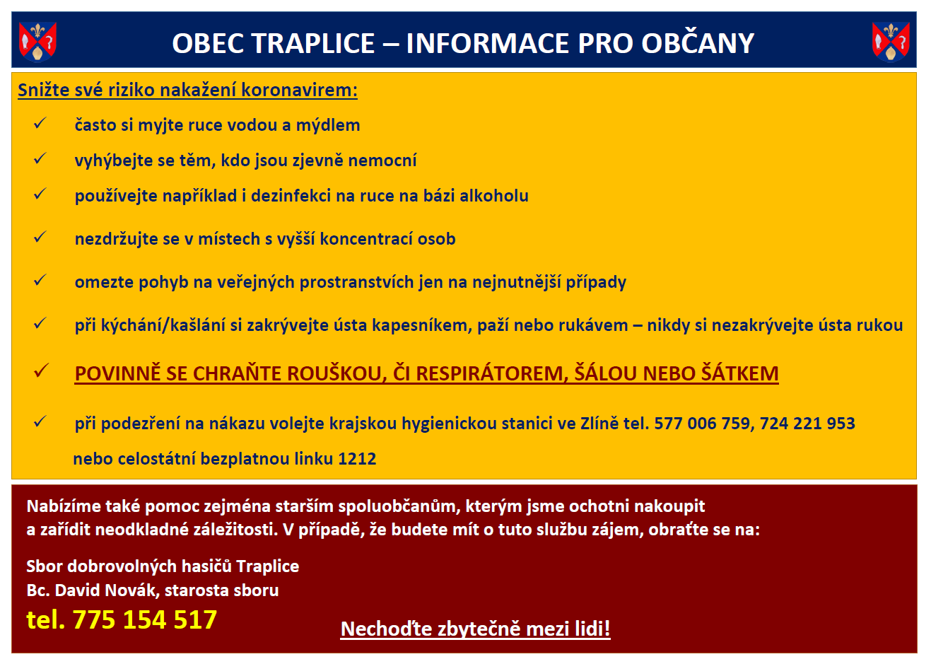 Koronavirus - informace pro občany